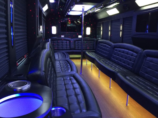Houston party bus interior